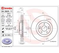 BREMBO 09.D625.11 Disco de freno