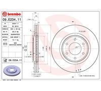 Disco de freno delantero BREMBO 09.E234.11