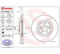 BREMBO 09.E532.11 Disco de freno