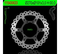 Kit disco de freno sobredimensionado NG BRAKES ondulado flotante 1154XK03