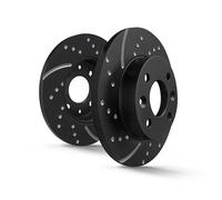 Disco de freno deportivo EBC Turbo Groove Disc EBC115244 para Lincoln Navigator