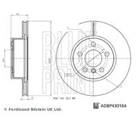 BLUE PRINT ADBP430164 Disco de freno