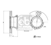 Disco de freno FEBI BILSTEIN 177853