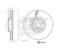 FEBI BILSTEIN 180018 Disco de freno