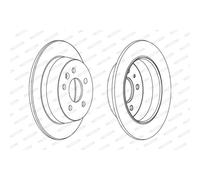 Disco de freno FERODO DDF861C