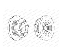 Disco de freno FERODO FCR139A, 1 Pieza