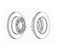 Disco De Freno Ferodo FCR140A Premier para Alfa Romeo Fiat Iveco