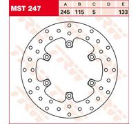 Disco de freno fijo de hasta 245 mm Trw Ducati Yamaha Voxan Laverda Mst247
