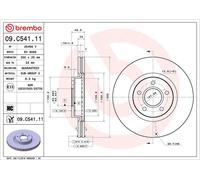 Disco de freno FORD KUGA II 1.5 09.C541.11