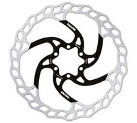 Disco de freno Galfer Wave para MTB 180x180 mm 6 tornillos, alta disipación térmica, diseño optimizado para evacuar barro y suciedad, resistencia a la fatiga y rendimiento consistente