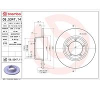Disco de freno LAND ROVER 90 I 2.5 08.5347.11