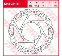 Disco de freno LUCAS TRW MST281EC, 1 Pieza