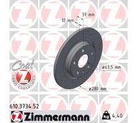 ZIMMERMANN 610.3734.52 Disco de freno