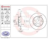 Disco de freno MERCEDES-BENZ 190 E 1.8 08.2950.24