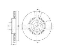 Disco De Freno Metelli 23-0798 para Nissan Opel Renault Renault Trucks