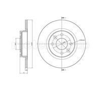 Disco De Freno Metelli 23-0864C para Renault Dacia Renault Trucks Smart