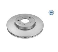 2x Disco de freno Eje delantero ventilado 183 521 0001/PD MEYLE para AUDI A5