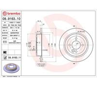 Disco de freno BREMBO 8916311 hinten, macizo, altamente carbonizado, 1 Pieza