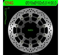 Disco de freno NG BRAKES redondo flotante (centro en aluminio) 1214G