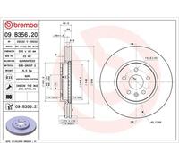 Disco de freno OPEL MOKKA / MOKKA X 1.4 09.B356.21