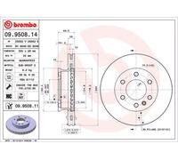 Disco de freno (por unidad) BREMBO 09.9508.11
