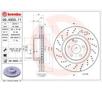 Disco de freno (por unidad) BREMBO 09.A353.11