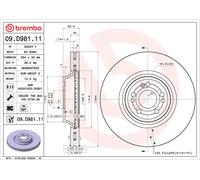 Disco de freno (por unidad) BREMBO 09.D981.11