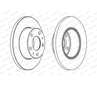 Disco de freno macizo FCR196A FERODO para IVECO DAILY III Caja/Chasis