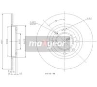 Disco de freno (por unidad) MAXGEAR 19-0769