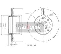 Disco de freno (por unidad) MAXGEAR 19-0818