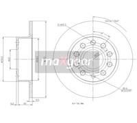 Disco de freno (por unidad) MAXGEAR 19-0839