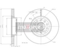 Disco de freno (por unidad) MAXGEAR 19-1044