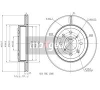 Disco de freno (por unidad) MAXGEAR 19-1045