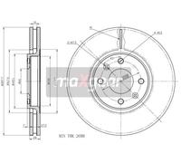Disco de freno (por unidad) MAXGEAR 19-1067