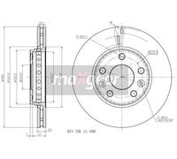 Disco de freno (por unidad) MAXGEAR 19-1285