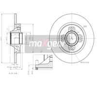 Disco de freno (por unidad) MAXGEAR 19-1963