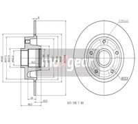 Disco de freno (por unidad) MAXGEAR 19-1973