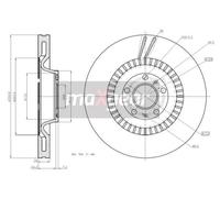 Disco de freno (por unidad) MAXGEAR 19-2020