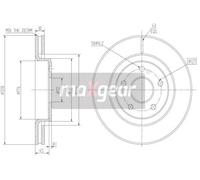 Disco de freno (por unidad) MAXGEAR 19-2323