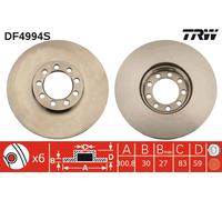 TRW Discos de freno para IVECO: Daily (Ref: DF4994S)