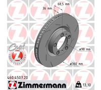 Disco de freno (por unidad) ZIMMERMANN 460.4507.20