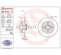 Disco de freno RENAULT CLIO III 1.2 16V 08.A141.17