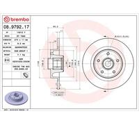 Disco de freno RENAULT LAGUNA II 1.6 08.9792.17