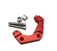 Disco de Freno Rotor Adaptador de soporte de pinza de freno de motocicleta de 82 mm RPM Adelin Frando, compatible con scooter Yamaha RSZ Jog Force(Red 220mm)