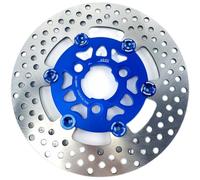 Disco de Freno Rotor Disco de freno flotante CNC de 3 agujeros, 220 mm x 57 mm, compatible con Honda, Yamaha, Cygnus-Z, RSZ, Jog, Force, Niu y scooter.(220mm Blue)