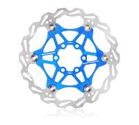 Disco de Freno Rotor Rotor flotante para bicicleta de 160 mm, 180 mm y 203 mm con disipación de calor, rotor de freno de disco hidráulico compatible con SHIMANO(160MM Blue)