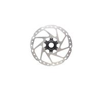 Disco de freno Shimano SM-RT64 - Deore - 160mm - 6 agujeros - acero inoxidable/aluminio plateado