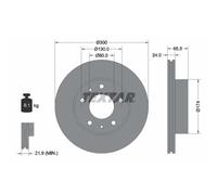 Disco de freno TEXTAR 92116703 delantero, ventilado , 1 Pieza