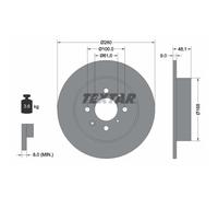 Disco de freno TEXTAR 92125403 trasero, macizo, 1 Pieza