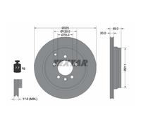 Disco de freno TEXTAR 92147603 trasero, ventilado , 1 Pieza
